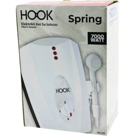 Resim Go İthalat HOOK Elektrikli Şofben 7000W 3 Kademeli HK-410 Duvara Montaj Özelliği ile Enerji Tasarrufu Sağlar 