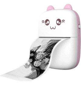 Resim MMctech Mini Fotoğraf Resim Yazıcı Kablosuz Etiket Yazıcı Baskı Makinesi Ios Android Uyumlu Termal Printer 
