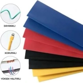 Resim Mcreative 164 Parça Renkli Isıyla Daralan Makaron Seti Shrink Boru Kablo Koruyucu Kablo Tamir Kiti 