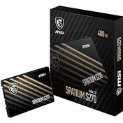 Resim MSI SSPATIUM S270 SATA 2.5" 480GB 500MB Okuma/450MB Yazma 3D NAND SATA III SSD 