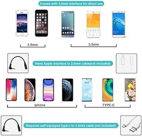 Resim Kulaklık Adaptör Bağlantı Dönüştürücü Kablosu, TRS-Trrs Dönüştürücü Hattı, Cep Telefonları için, DSLR Kameralar 
