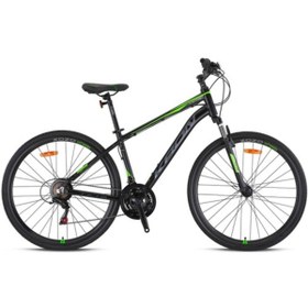Resim Kron Tx 75 - 28" Trekking - 19' - 21 Vites - V.b. - Mat Siyah-Füme/yeşil/gri 