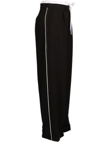 Resim Ysatis Oversized Minimalist Kadın Pantolon - Yüksek Bel - Günlük Kullanım Siyah 