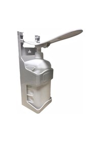 Resim Dezenfektan Aparatı Ve 1 Lt Boş Bidon Dirsek Temaslı Duvara Monte 