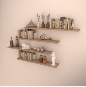 Resim Rafkestir 4 Lü Raf Set ( 90-90-80-80 ) Cappicino 