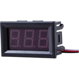 Resim Voltaj 0.56” DC 0-30V Dijital Voltmetre Panel Tip (Kırmızı, 3 Telli) 