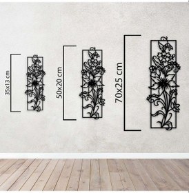 Resim Zarafet Çiçeği Metal Duvar Dekoru 