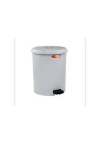 Resim 10 Lt Pedallı Plastik Çöp Kovası, Gri, Dayanıklı Ve Pratik Kullanım ŞEFFAF 