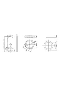 Resim Canex Mandallı Çekmece Kilidi 25 Mm / Nikel 