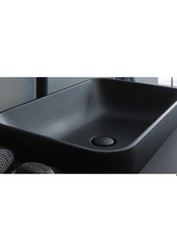Resim Loft Çanak Lavabo 40x60cm Turavit - Mat Siyah Diğer 