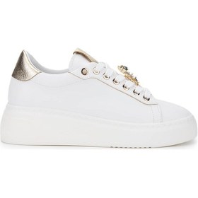 Resim Tamer Tanca Kadın Vegan Beyaz Sneakers & Spor Ayakkabı 1009 116 Bn Ayk Y25 Byz Cılt/lame Beyaz 