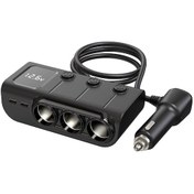 Resim Gajeena Araç Usb Şarj Cihazı - 3 Portlu Hızlı Şarj, 120w Pd, Voltaj Göstergeli, Bağımsız Anahtarlı 112 Karakter 