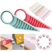 Resim Çarşaf Klipsi-pembe-ergonomik Yatak Takozu Asansör Yatak Yapımı Yatak Kaldırıcı Çarşaf Klipsli Kullanışlı Alet Mantar Yorgan Tutucu Kaymaz Set 
