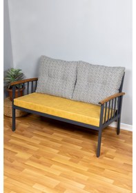 Resim Bahçe Minderi İç Ve Dış Mekan Minderi Özel Ölçü 50x120x8cm Sarı 