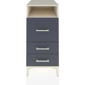 Resim Kronos Komodin Tek Raflı 3 Çekmeceli 44X59X96 Aytaşı-Antrasit 