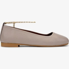 Resim Valmenti Liza Kadın Vizon Hakiki Deri Babet 453 148-3 Bn Ayk Y24 VIZON 