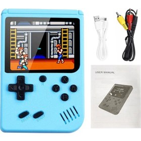 Resim Reedark "taşınabilir Retro Oyun Konsolu - 800 Klasik Oyun, Tv Bağlantılı, Mavi Renk" 