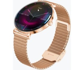 Resim Haino Teko Amoled Ekran Super Slim Tasarım Waterproof 3 Kordonlu Akıllı Saat Gold Rose TEKO18 