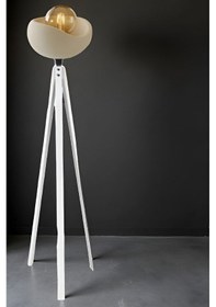 Resim Bohem Beton Lambader Ahşap Ayaklı La97 Krem 