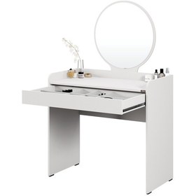 Resim Curve Makyaj Masası - Diamond Beyaz 90x142x47 Cm Beyaz 