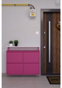 Resim Ceha Tablalı 4'lü Metal Ayakkabılık - Pembe K.AYK-2.4/B/P 4010 
