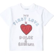 Resim Pembe Logo Baskılı Kız Bebek T-shirt 