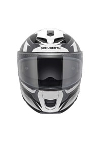 Resim Schuberth S3 Thunder Kapalı Motosiklet Kaskı Siyah Beyaz 