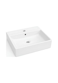 Resim Turavit Vega Dikdörtgen Beyaz Delikli Lavabo 50x42 Cm Vg0050 Diğer 