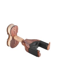 Resim Samdoo Keman/viyola Duvar Takımı, Otomatik Kilitleme Sistemi, Gül Ağacı Rengi, Lastik Yastık, Ev/stüdyo Sergi İçin Kutu Paket Gül Ağacı Rengi 