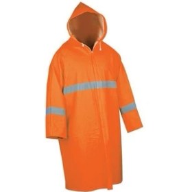 Resim Ddk Ym-011 Turuncu Pvc Pardesü Yağmurluk 