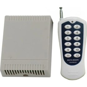 Resim Weko 12 Volt 433 Mhz 12 Kanallı Alıcı Verici Garaj Kumandası Devresi 