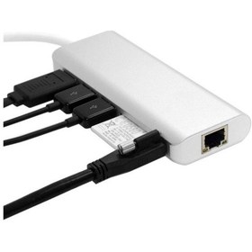 Resim 6 In 1 Type-C To Hdmi 2 Usb 3.0 Gigabit Sd Kart Type C Çevirici 215204028 