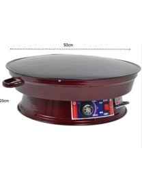 Resim 2000W Termostatlı 50CM Elektrikli Ekmek ve Börek Sacı Siyah 