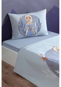 Resim Özdilek Frozen Ice Queen Tek Kişilik Disney Lisanslı Lastikli Çocuk Nevresim Takımı Mor 