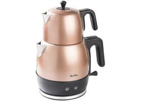 Resim Allians Şık Rose Gold Çelik Çay Makinesi, Pratik ve Hızlı Demleme Özelliği 