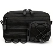 Resim Gaojunshop01 Siyah 1000d Dayanıklı Çok Amaçlı Outdoor Bel Çantası Siyah 