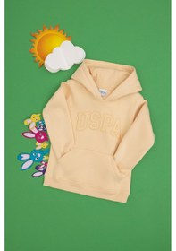 Resim U.S. Polo Assn. Kız Çocuk Kavun Kapüşonlu Şardonlu Basic Sweatshirt 50314311-VR053 