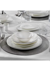 Resim Schafer Chance Platin Yemek Takımı 56 Parça-platin Beyaz - Platin 