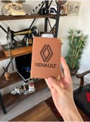 Resim EFE DERİ Renault Deri taba köşelikli Dikişli Araç Ruhsat Kılıfı Kabı Oto Ruhsatlık Araba Ruhsat Koruyucu 