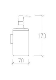 Resim Tema Banyo Silva Sıvı Sabunluk Paslanmaz Krom Montajlı 81205 