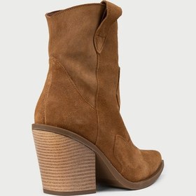 Resim Deery Kadın Hakiki Süet Taba Rengi Western Bot - Z1611ztbac01 Taba 