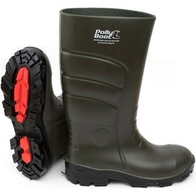 Resim Pollyboot Galaxy Vega 502 Koyu Haki Çelik Burunlu Çizme - 38 