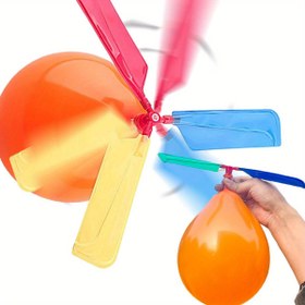 Resim 2 set DIY Balon Rotor Helikopter Bilim Seti - Aerodinamik Helikopter Eğitim Modeli, El Yapımı Bilim Deneyimi Malzemeleri ZSY 