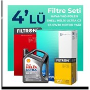 Resim Filtron Fiat Doblo 1.6 Dizel Filtre Bakım Seti Shell Motor Yağlı (2015-2023) 4 Lü 