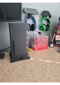 Resim Opencart Fan Montajı Ve Sabit Sürücü Tutucusu İle Xbox Series X Standı Sadece Plastik Aparattır 