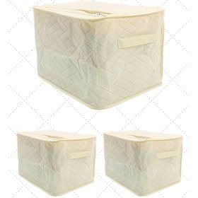 Resim 3 Adet Çelik Çerçeveli Kazak Hurcu Çok Amaçlı Organizer Mini Hurç Telli Hurç 30X40X28CM 