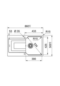 Resim Franke UBG 611-86 Granit Oyster Eviye + Active Plus Doccia Oyster Spiralli Armatür Seti Kahverengi 