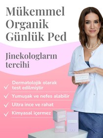 Resim ENROUSH Organik Pamuklu Günlük Ped | Doğal - 24 Adet 