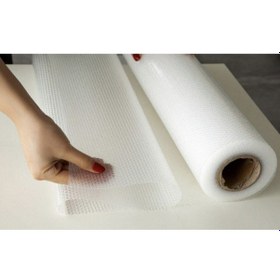 Resim Polo55.sport.1855 45 Cm X 10 Metre Cm Eva Raflık Kaymaz Dolap Içi Çekmece Raf Örtüsü Kaydırmaz Şeffaf 