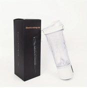 Resim Globalbloom Dijital Ekranlı Usb Şarjlı 3ü1 Açık Kar Beyazı Spor Ofis Protein Shaker 
